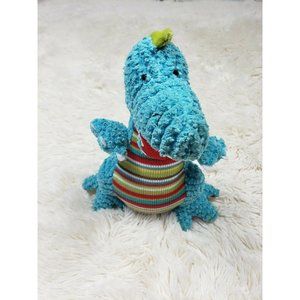 Maison Chic 2010 Dragon Plush Blue Stuffed Animal Multicolor 11"